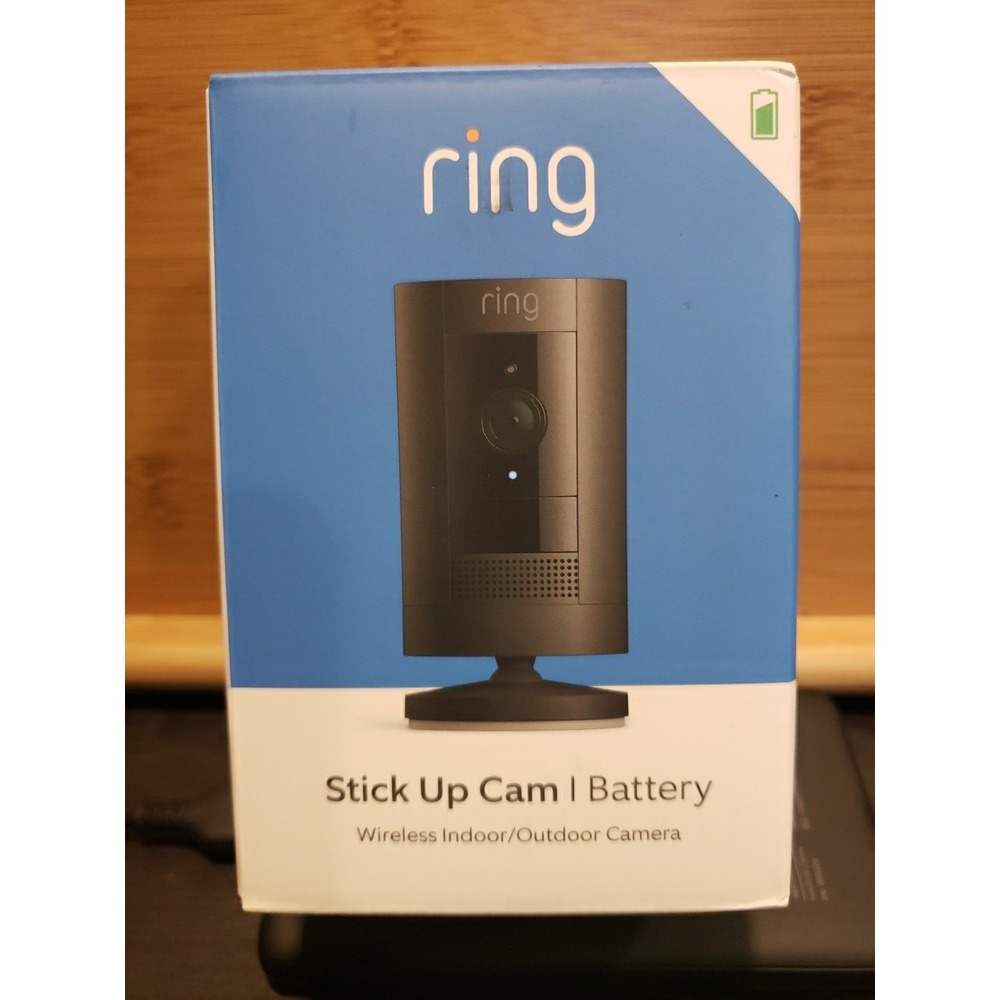 Ring Stick Up Cam Indoor/Outdoor 1080p WiFi battery Security Camera Black